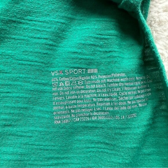 Victoria's Secret VSX | Green "Player" Open Back Tank Top | Size Extra Small - Picture 6 of 7